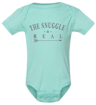 The snuggle is real baby onesie.