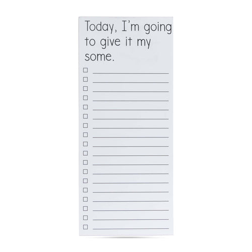 Today I am going to give it my some list pad
