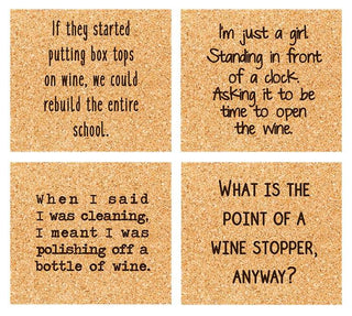 Wine-o Cork Coaster Set
