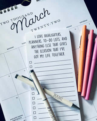 I love highlighters, planners, to-do lists, and anything else that gives the illusion that I've got my life together list pad