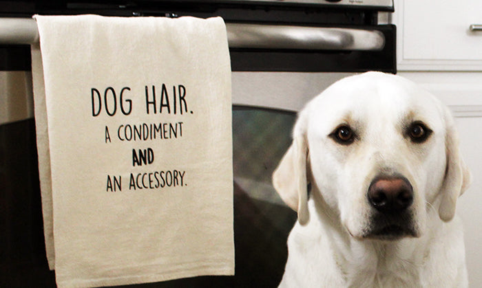 dog hair. a condiment and an accessory.