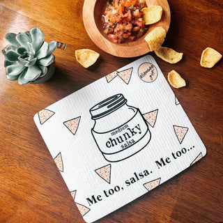 me too salsa, me too Swedish dishcloth