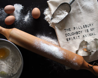 the pillsbury doughboy is my spirit animal kitchen tea towel